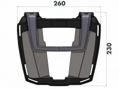 Easyrack topcasecarrier - negro para Honda XL 700 V Transalp