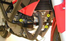 Barra de protección delantera de la escuela de manejo - negra para Honda CBR 125 R hasta 2010