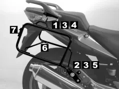 Sidecarrier Lock-it - negro para Honda CBF 600 S / N desde 2008