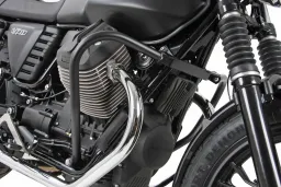Barra de protección del motor - negra para Moto Guzzi V 7 II Classic de 2015