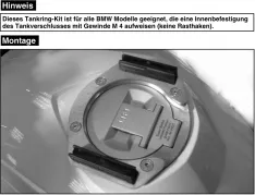 Tankring Lock-it incl. Fijación para bolsa de depósito para BMW R 1200 GS (2008-2012)