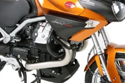 Barra de protección del motor - negra para Moto Guzzi Stelvio / NTX 1200 (2008-2016)
