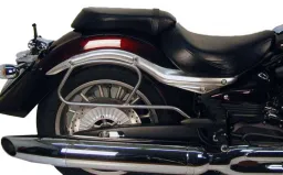 Alforja portatubos para bolsos de cuero - cromo para Yamaha XV 1900 Midnight Star