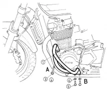 Barra de protección del motor - cromo para Suzuki GSX 1400