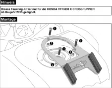 Tankring Honda VFR 800 X Crossrunner / 2015->