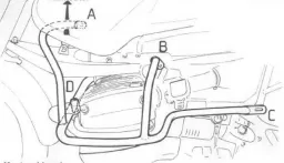 Barra de protección del motor - plateada para BMW R 1150 GS