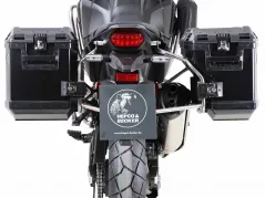 Sidecarrier Recorte de acero inoxidable incl. Cajas laterales negras Xplorer Cutout para Honda CRF 1100 L Africa Twin (2019-)