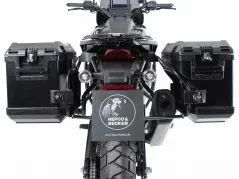 Kofferträgerset Recorte schwarz inkl. Xplorer Cutout schwarz Kofferset para Harley Davidson Pan America (2021-)