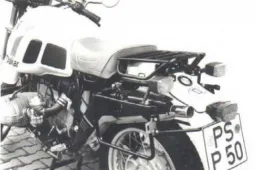 Sidecarrier permanente montado - negro para BMW R 80 GS Paris-Dakar hasta 1988