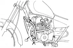 Barra de protección del motor - cromo para Yamaha SR 125