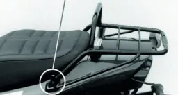 Tube Topcasecarrier - negro para Yamaha XJ 600 S / N Diversion desde 1996