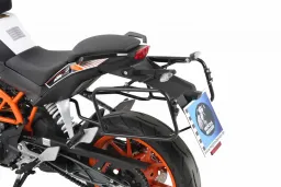 Soporte lateral montado de forma permanente - negro para KTM 390 Duke hasta 2016