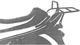 Tube Topcasecarrier - negro para Honda VF 750 F