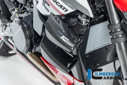 tapa del radiador derecha brillo Ducati Streetfighter V2