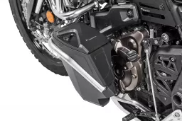 Caja de herramientas con barra de protección del motor - kit de reequipamiento - lado izquierdo, acero inoxidable para Yamaha Tenere 700
