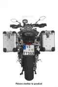 Maleta ZEGA Pro system &quot;E-S&quot; 38/38 litros con portaequipajes de acero inoxidable negro para Yamaha MT-09 Tracer (2015-2017)