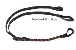 Rokstraps Strap It™ Pack Ajustable *negro-naranja* 30-106 cm 2 piezas con trabillas