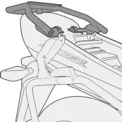 Topcase carrier para maletas monolock