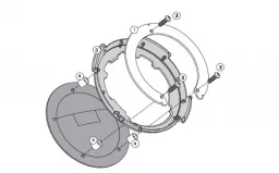 Acoplamiento de tanque para reposacabezas TANKLOCK