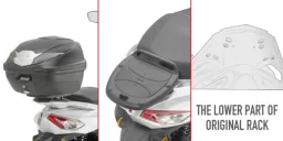 Topcase portador para maleta Monolock, sin placa
