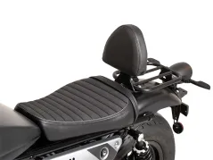 Respaldo del conductor negro para Moto Guzzi V9 Bobber/Special Edition (2021-) en combi con Solorack 613559