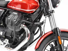 Barra de protección del motor - negra para Moto Guzzi V 9 Roamer de 2016