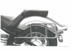 Sidecarrier permanente montado - cromo para Yamaha XVS 1100 Drag Star