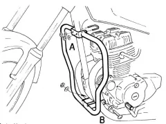 Barra de protección del motor - cromo para Honda CM 125
