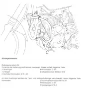 Barra de protección del motor - negra para Honda SLR / Vigor 650