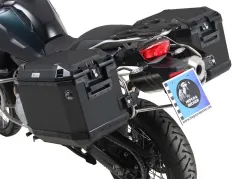 Sidecarrier Recorte de acero inoxidable incl. Cajas laterales negras Xplorer para BMW F 850 GS (2018-)