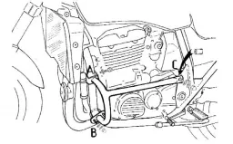 Barra de protección del motor - cromo para Kawasaki ZRX 1100