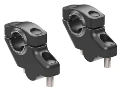 Elevador de manillar descentrado para Suzuki DR 650 SE (1996-2000), 30 mm hacia arriba, 21 mm hacia atrás - negro