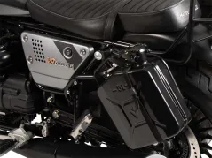 Bote 4 litros. incluido soporte recorte izquierdo - negro para Moto Guzzi V9 Bobber/Special Edition (2021-)