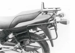 Conjunto de portaequipajes lateral y superior - negro para Kawasaki ER - 5 hasta 2000