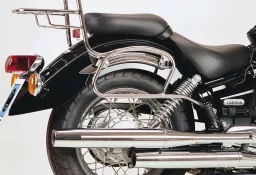 Alforja portatubos para bolsos de cuero - cromo para Yamaha XVS 125 Drag Star