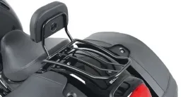 Solorack con respaldo - negro para Suzuki C1500T Intruder de 2013