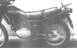 Komplettträgerset (Seitenkofferträger und Rohrgepäckbrücke Topcaseträger) schwarz para Honda XL 500 S (1979-1981)