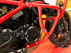 Barra de protección del motor - roja para BMW F650GS (2008-) / F700GS (2012-)