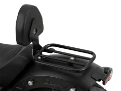 Portaequipajes individual con respaldo negro para Indian Scout Sixty Classic (2025-)
