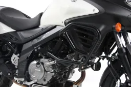 Barra de protección del motor - negra para Suzuki V-Strom 650 ABS 2012-2016 (L2) / XT