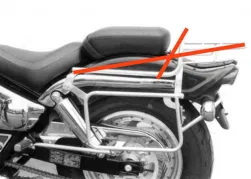 Sidecarrier montado de forma permanente - cromo para Suzuki VZ 800 Marauder