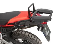 Soporte para baúl trasero Alurack negro para Aprilia Tuareg 660 (2025-)