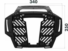 Alurack topcasecarrier - negro para BMW F 850 GS Adventure (2019-)