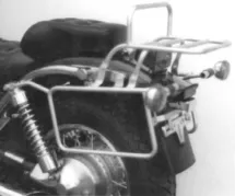 Conjunto de portaequipajes laterales y superiores: cromo para Suzuki VS 1400 Intruder hasta 1996