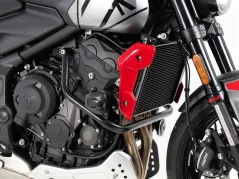 Barra de protección del motor incl. Almohadilla de protección - negra para Triumph Trident 660 (2021-)