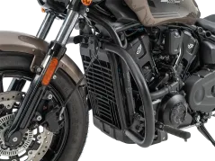 Barra protectora de motor negra para Indian Scout Sixty Classic (2025-) (para sistema de reposapiés delantero)