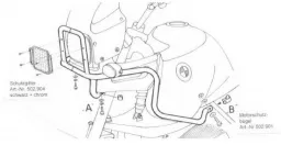 Tankguard - negro para BMW R 850/1100 GS