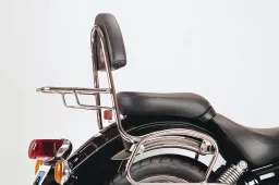 Sissybar con soporte trasero para Yamaha XVS 125 Drag Star
