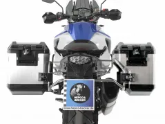 Sidecarrier Recorte de acero inoxidable incl. Cajas laterales Xplorer plateadas para KTM 1090 Adventure R (2017-)