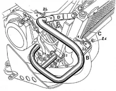 Barra de protección del motor - blanca para Yamaha XTZ 750 Super T? N? R?